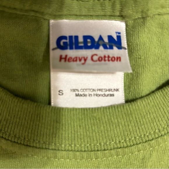 Vintage Cotton Logo Graphic Short Sleeve Tee Pink Green Size Small - Picture 5 of 5